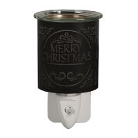 Aroma Black & Gold Merry Christmas Plug In Wax Melt Warmer Extra Image 1 Preview